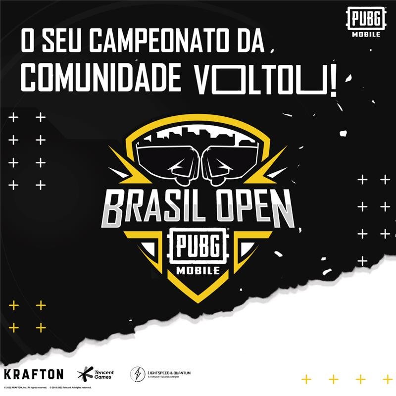 Informativo da Brasil Open de PUBG MOBILE