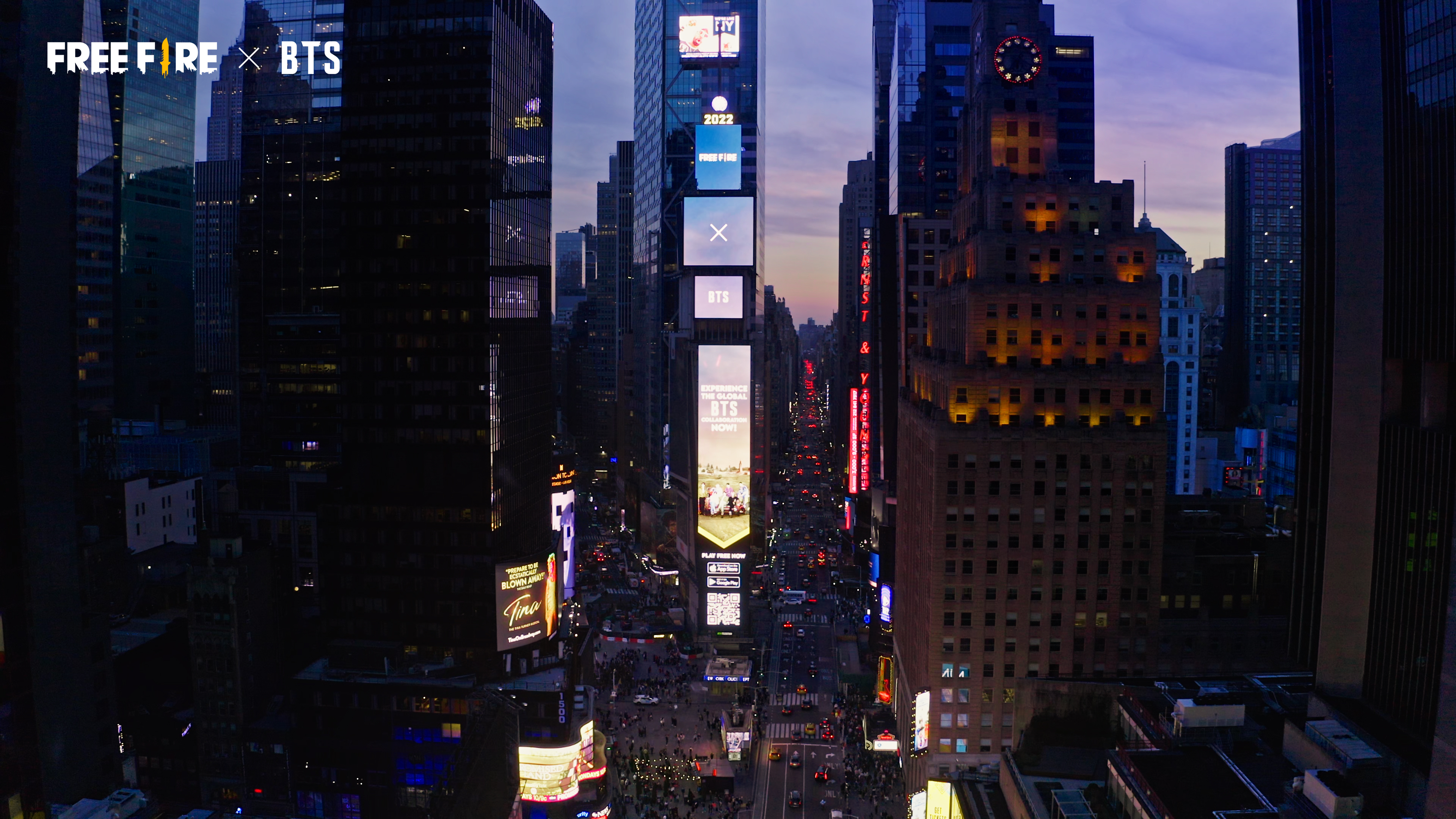 BTS na Times Square, em Nova York