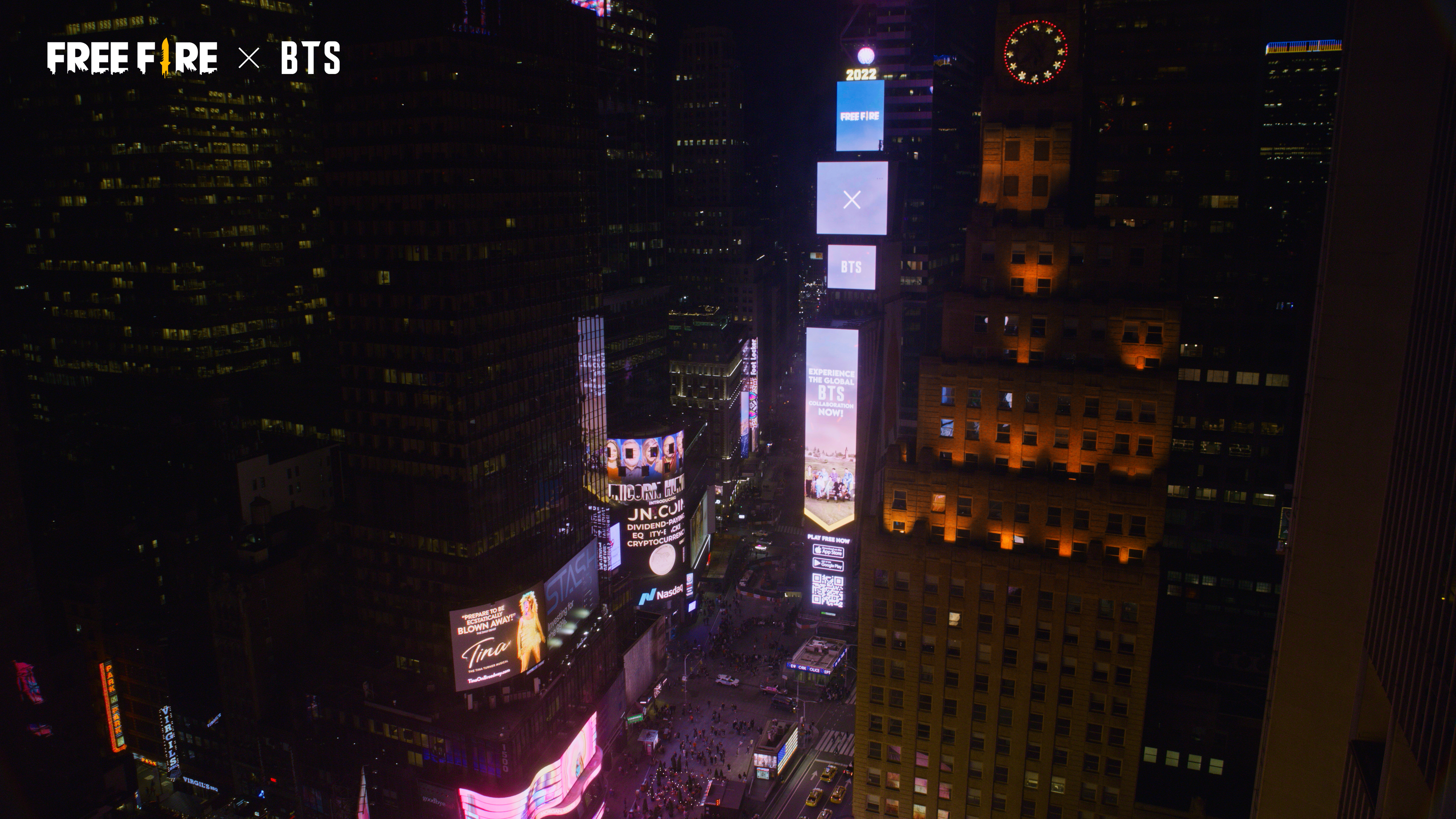 BTS na Times Square, em Nova York