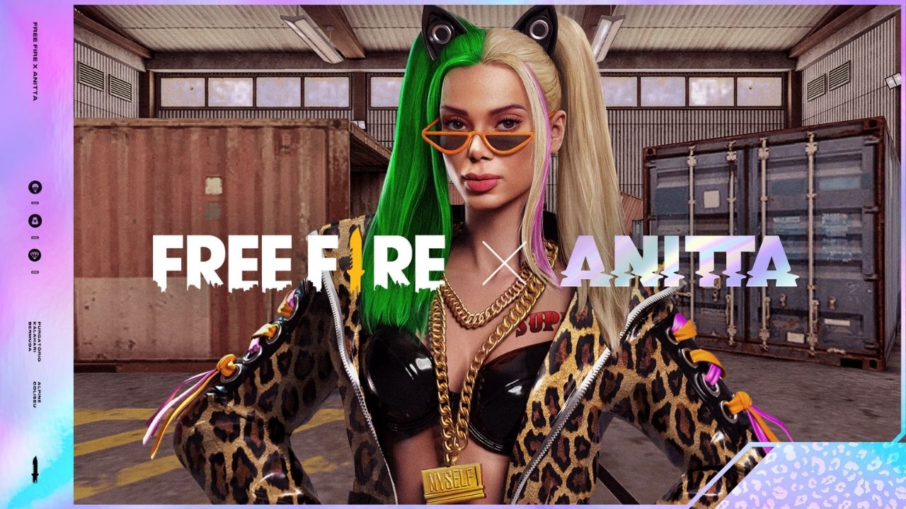 Dos palcos do mundo para os games: Free Fire anuncia parceria inédita com Anitta