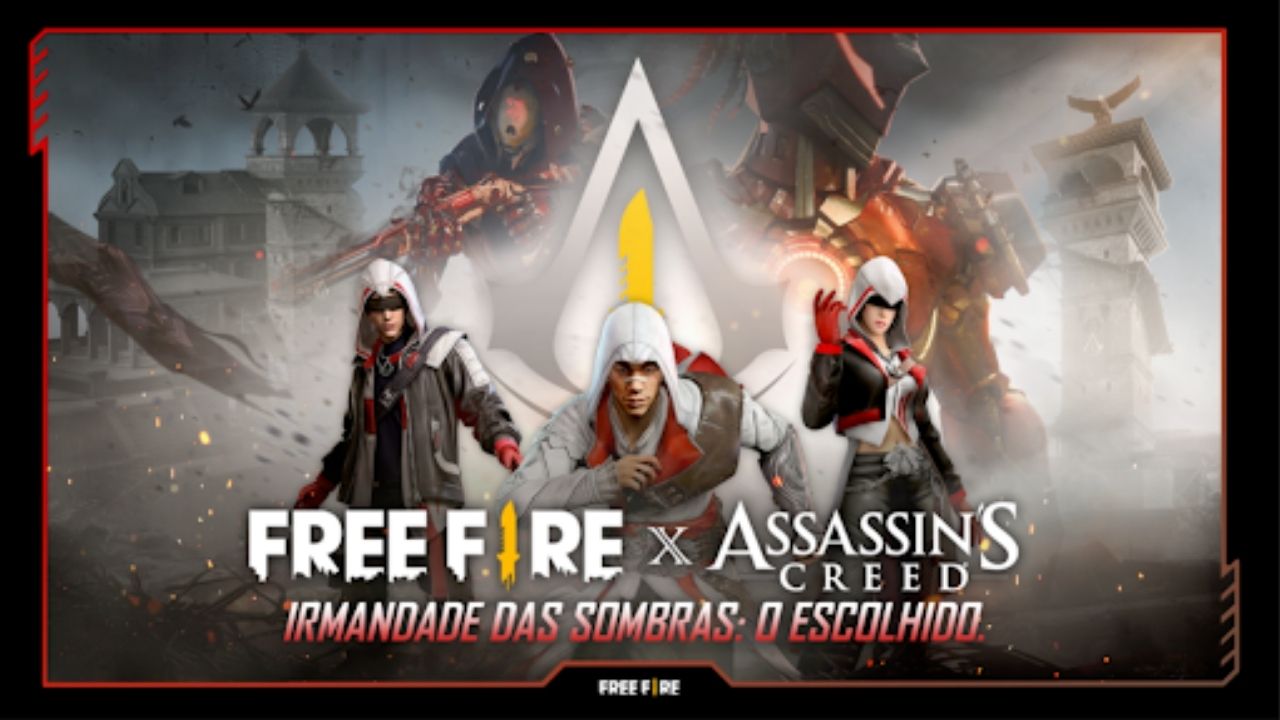 Evento temático de Assassin’s Creed no Free Fire terá referências e itens colecionáveis