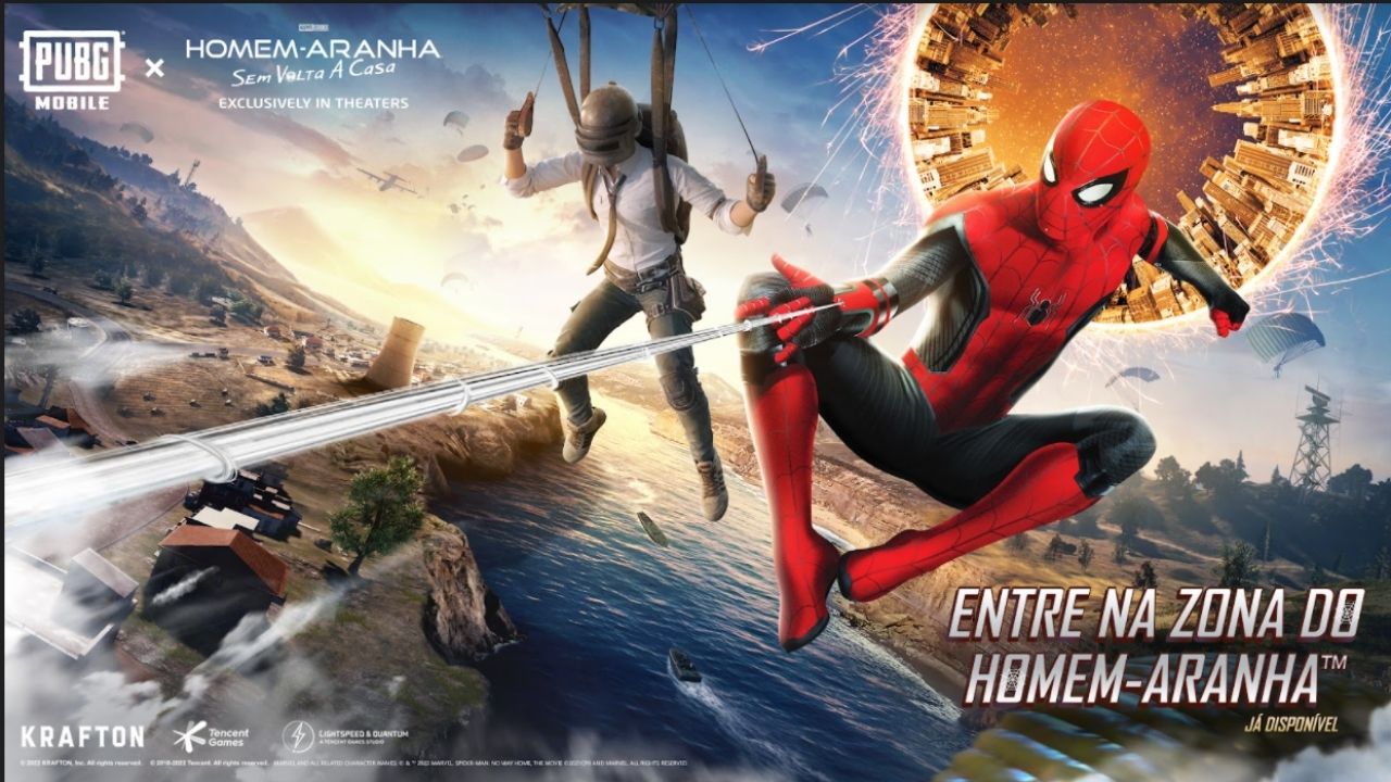 PUBG MOBILE versão 1.8 traz Homem-Aranha: Sem Volta para Casa a Erangel e novo mapa Aftermath