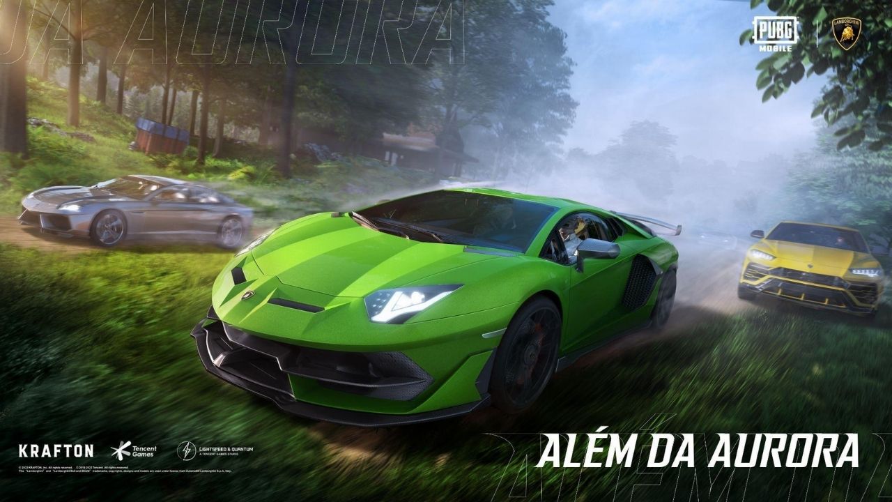 Lamborghini chega em Erangel no PUBG MOBILE