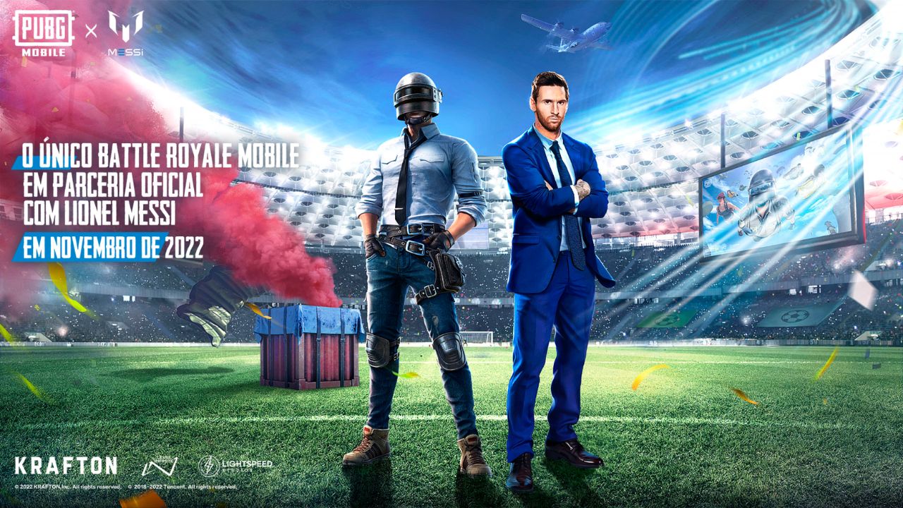 PUBG MOBILE revela novos detalhes sobre colaboração com Lionel Messi