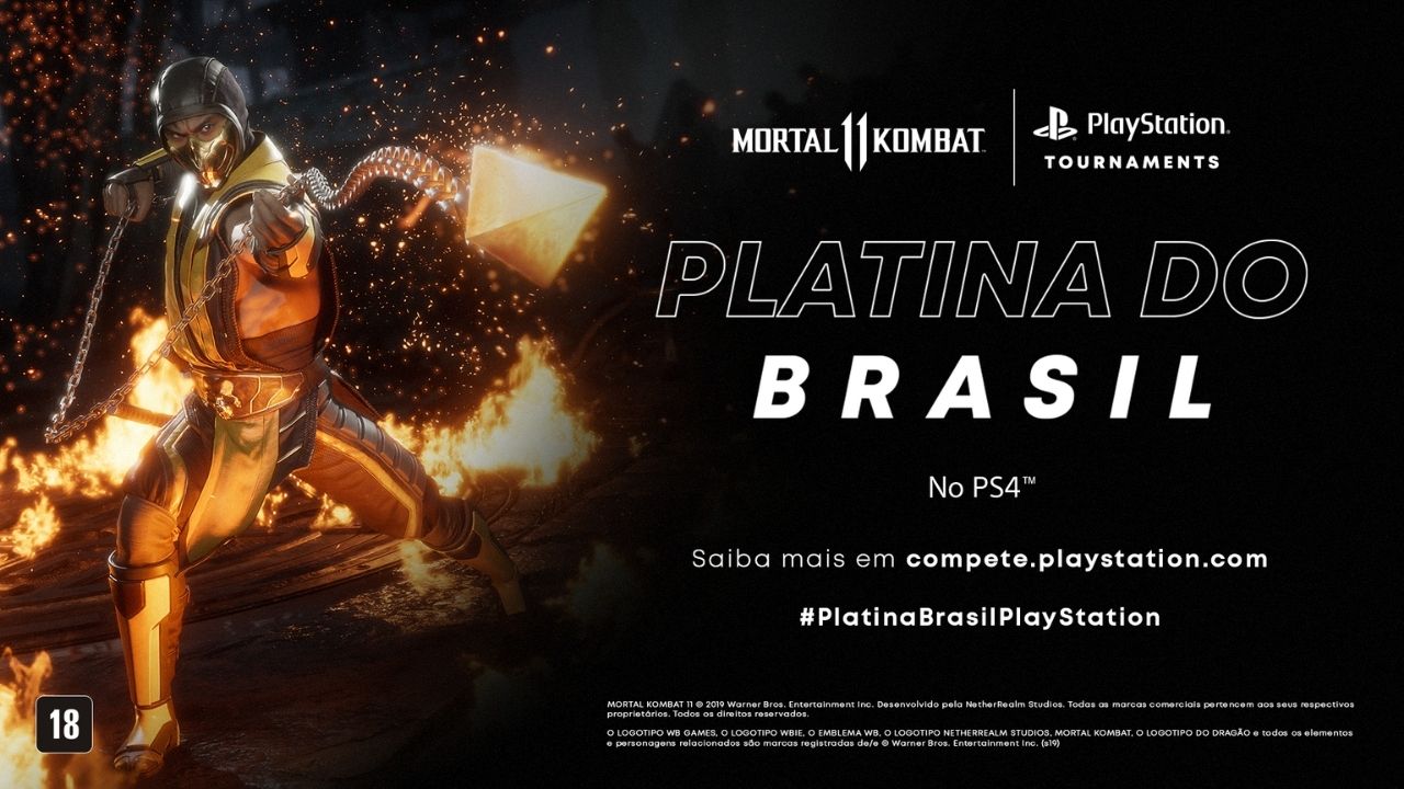 PlayStation anuncia segunda edição do torneio Platina do Brasil com Mortal Kombat 11