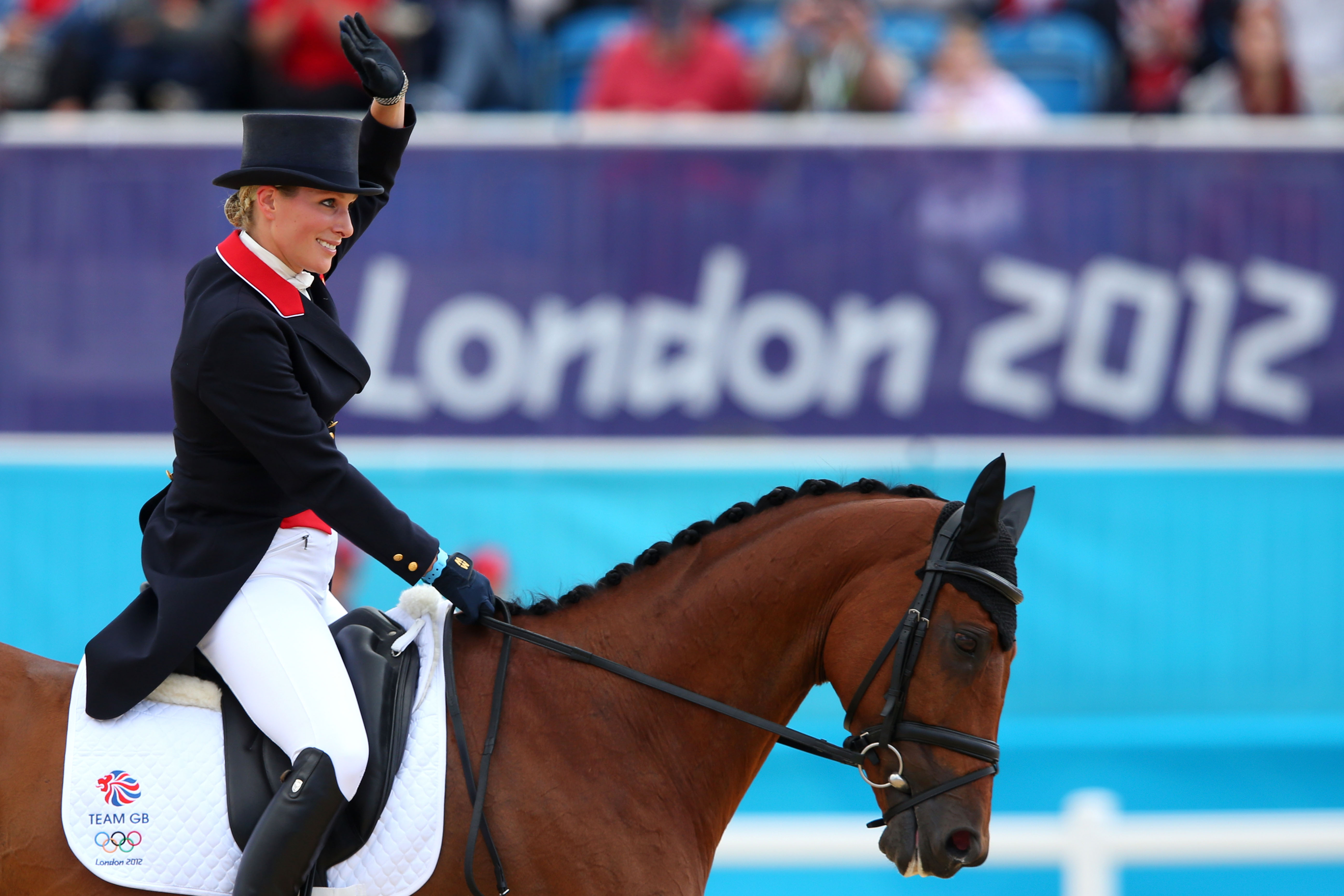 Zara Tindall nas Olimpíadas de Londres 2012 