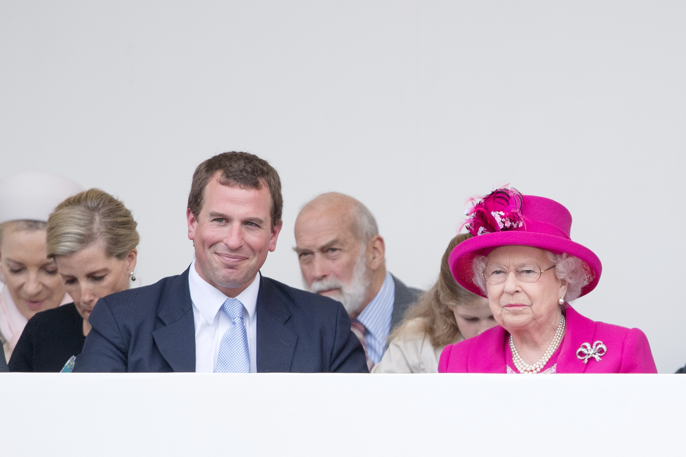 Peter Philips e a Rainha Elizabeth II
