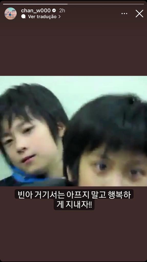 Reprodução do storys de Chanwoo