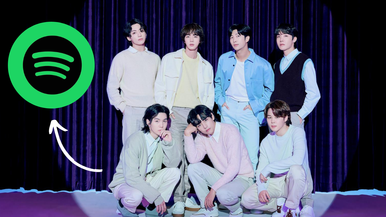 Spotify apresenta seu top 5 músicas do BTS, em comemoração aos 10 anos do grupo