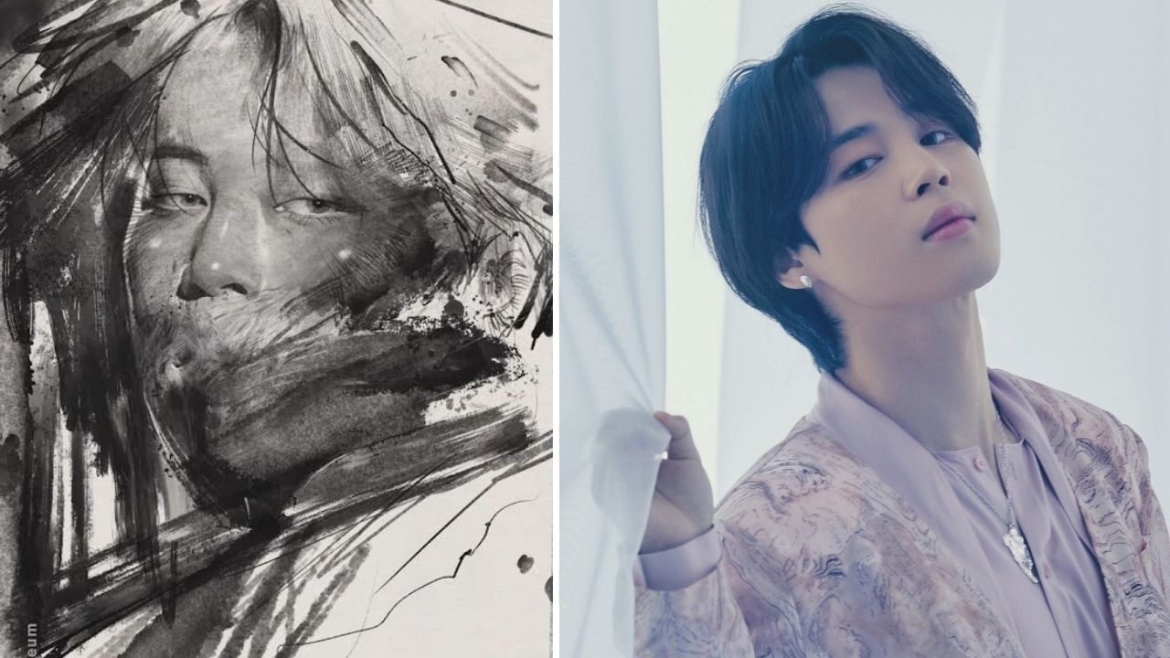Obra de arte com o rosto de Jimin, do BTS, será exposta no Museu do Louvre