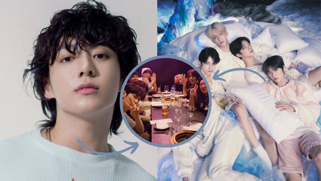 Jungkook, do BTS, se juntou ao TXT para comemorar vitória no VMA