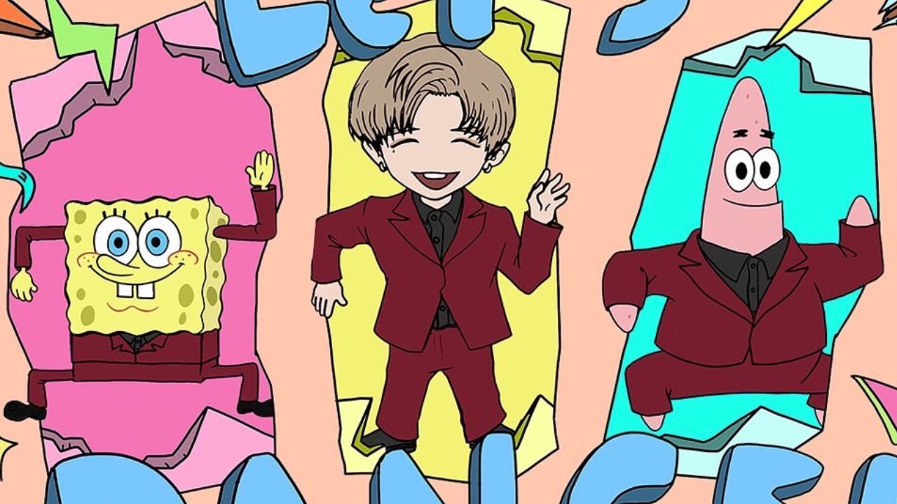 Kang Daniel anuncia parceria com o Bob Esponja