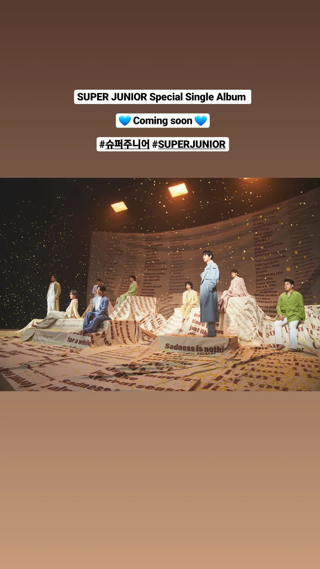 Stories do Instagram do Super Junior