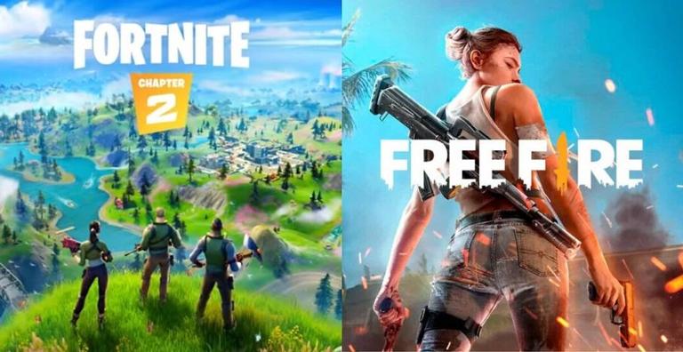 Quais são as principais diferenças entre Free Fire e Fortnite?