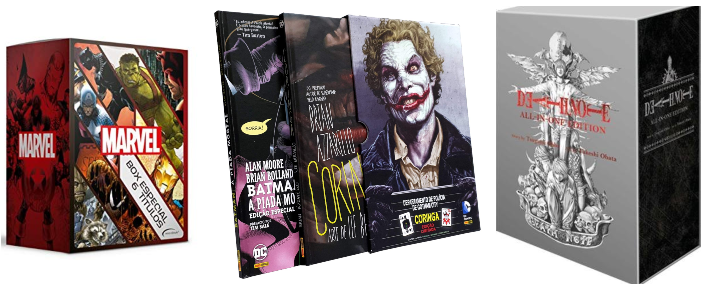 Box de quadrinhos para os fãs colecionarem