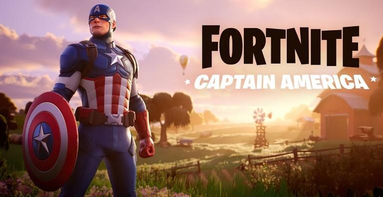 Skin do Capitão América chega oficialmente ao Fortnite
