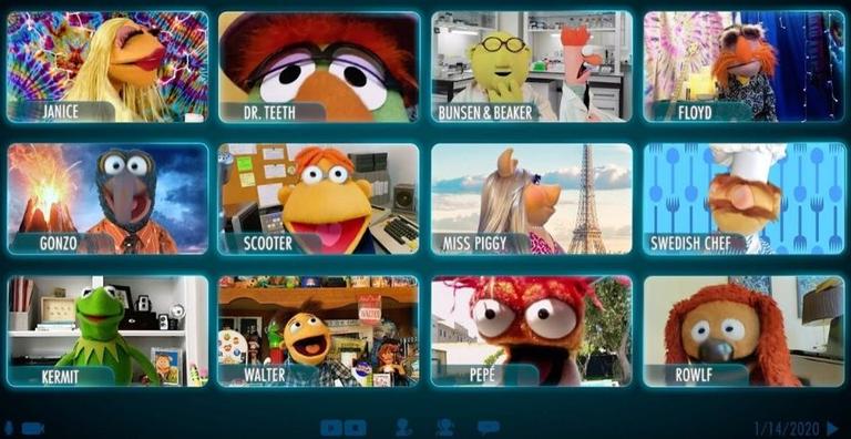 Muppets se reunem em chamada de vídeo para trailer de nova série no Disney+