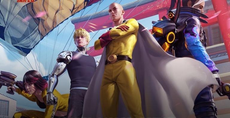 Crossover entre Free Fire e One-Punch Man ganha novidades
