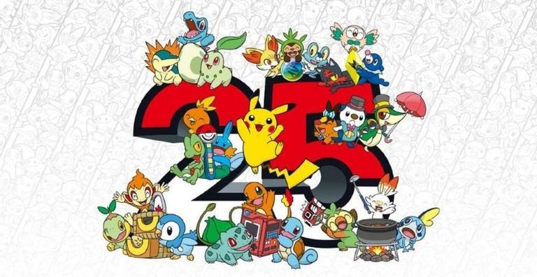 Pokémon Company divulga detalhes iniciais para a comemoração de 25 anos da franquia