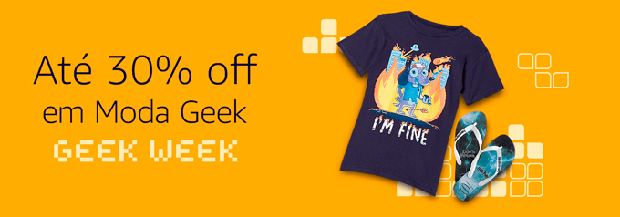 Na Geek Week Amazon você encontra os melhores itens em moda geek