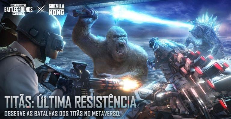 PUBG MOBILE disponibiliza novo capítulo de Godzilla VS. Kong