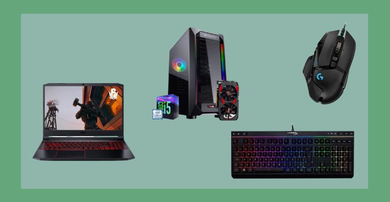 Notebooks, monitores, acessórios, processador e mais: 18 itens para PC gaming