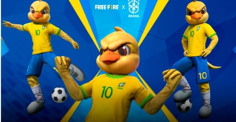 ‘Free Fire’: Novas skins da parceria com a Seleção Brasileira de Futebol chegam ao jogo