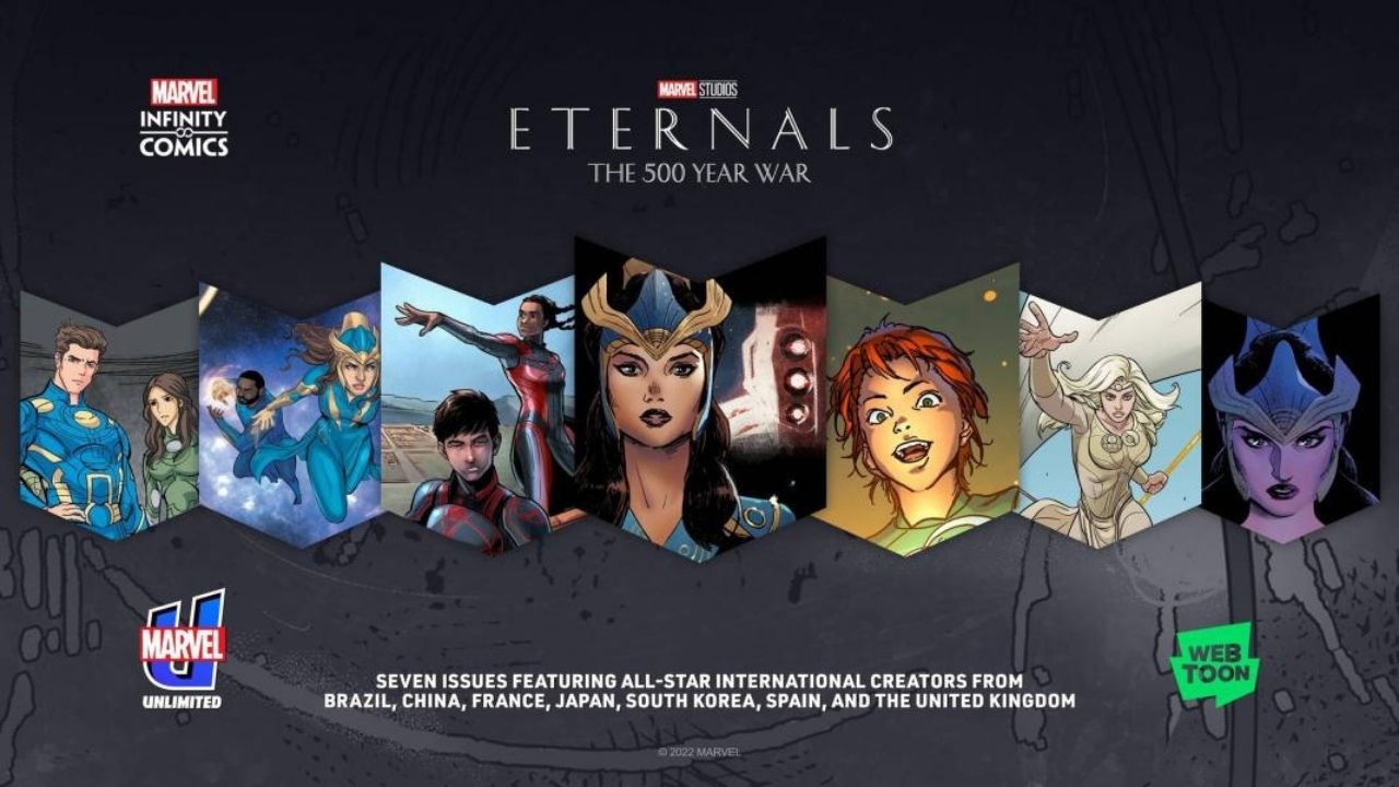 Marvel e WEBTOON lançam nova série especial de HQs dos Eternos