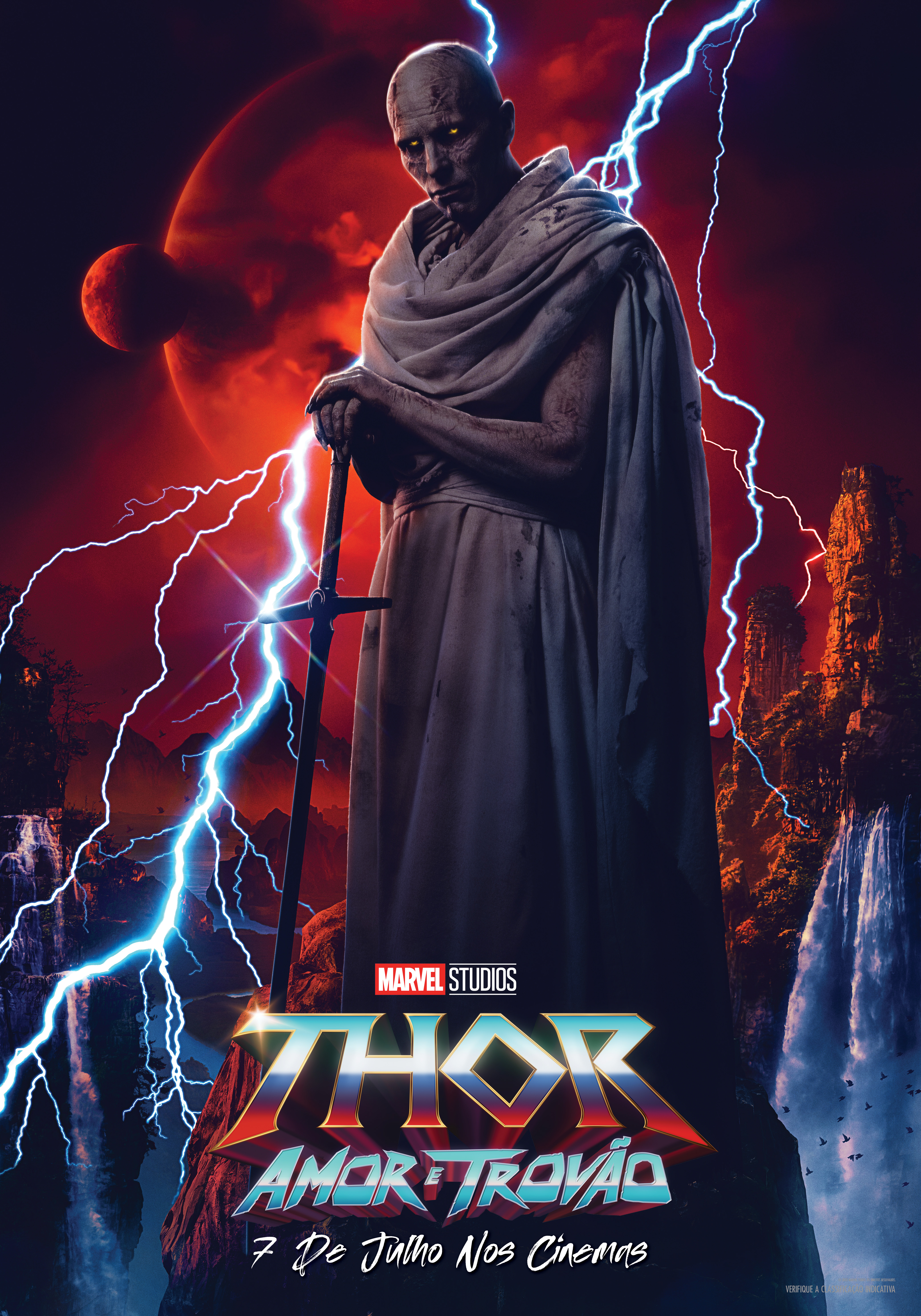 Gorr em pôster de Thor Amor e Trovão