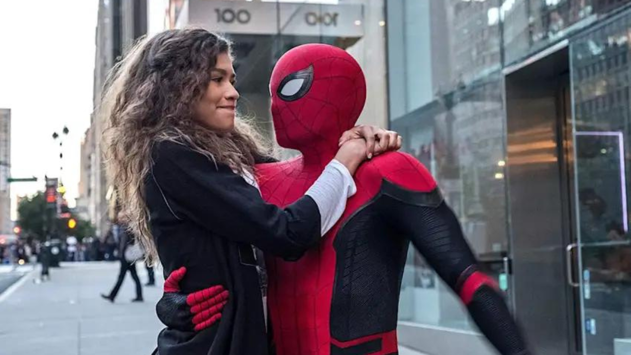Zendaya e Tom Holland em Homem-Aranha