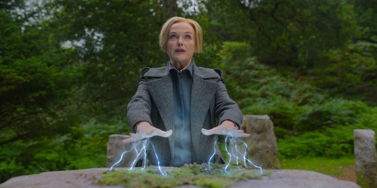 Rosalind mostrando seus poderes