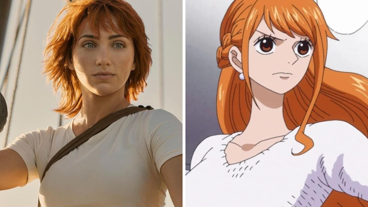 Emily Rudd como Nami e a Nami no anime