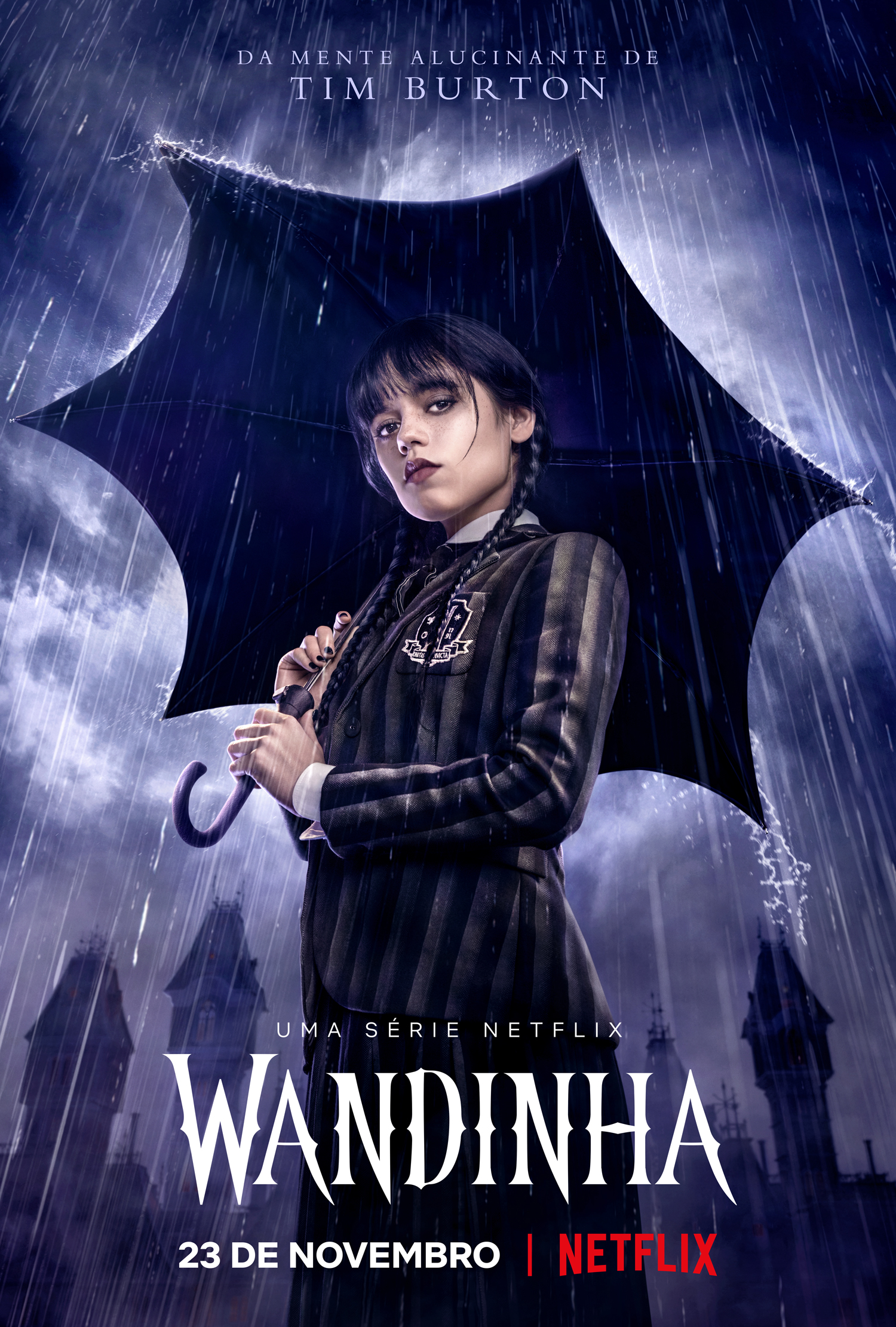 Pôster oficial da série 'Wandinha'