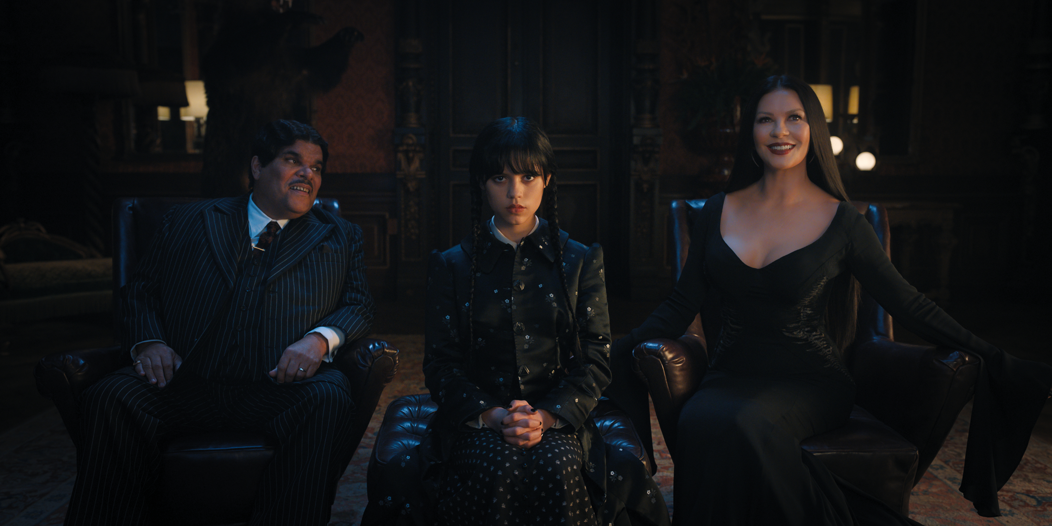 Wandinha, Gomez e Mortícia