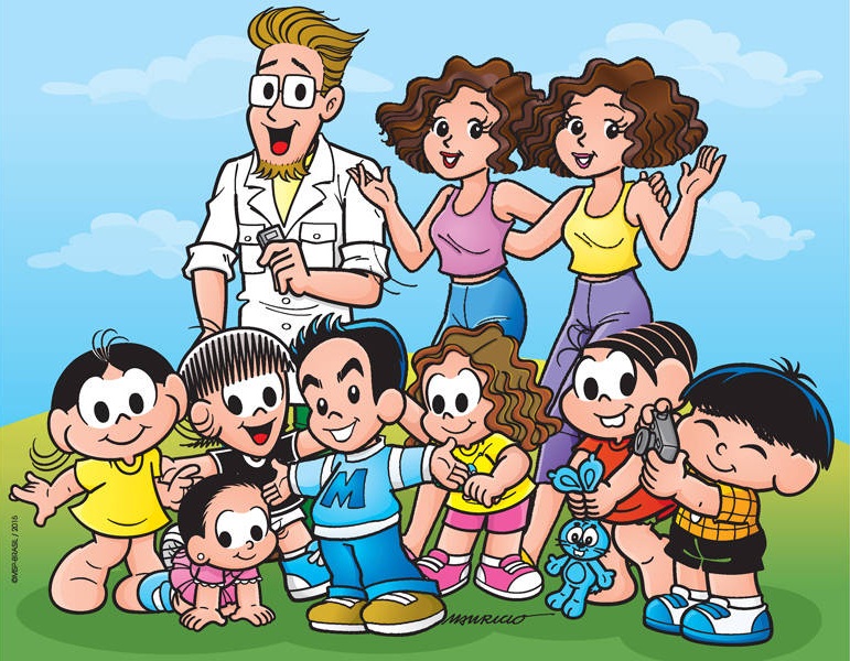 Personagens inspirados nos filhos do Maurîcio de Sousa