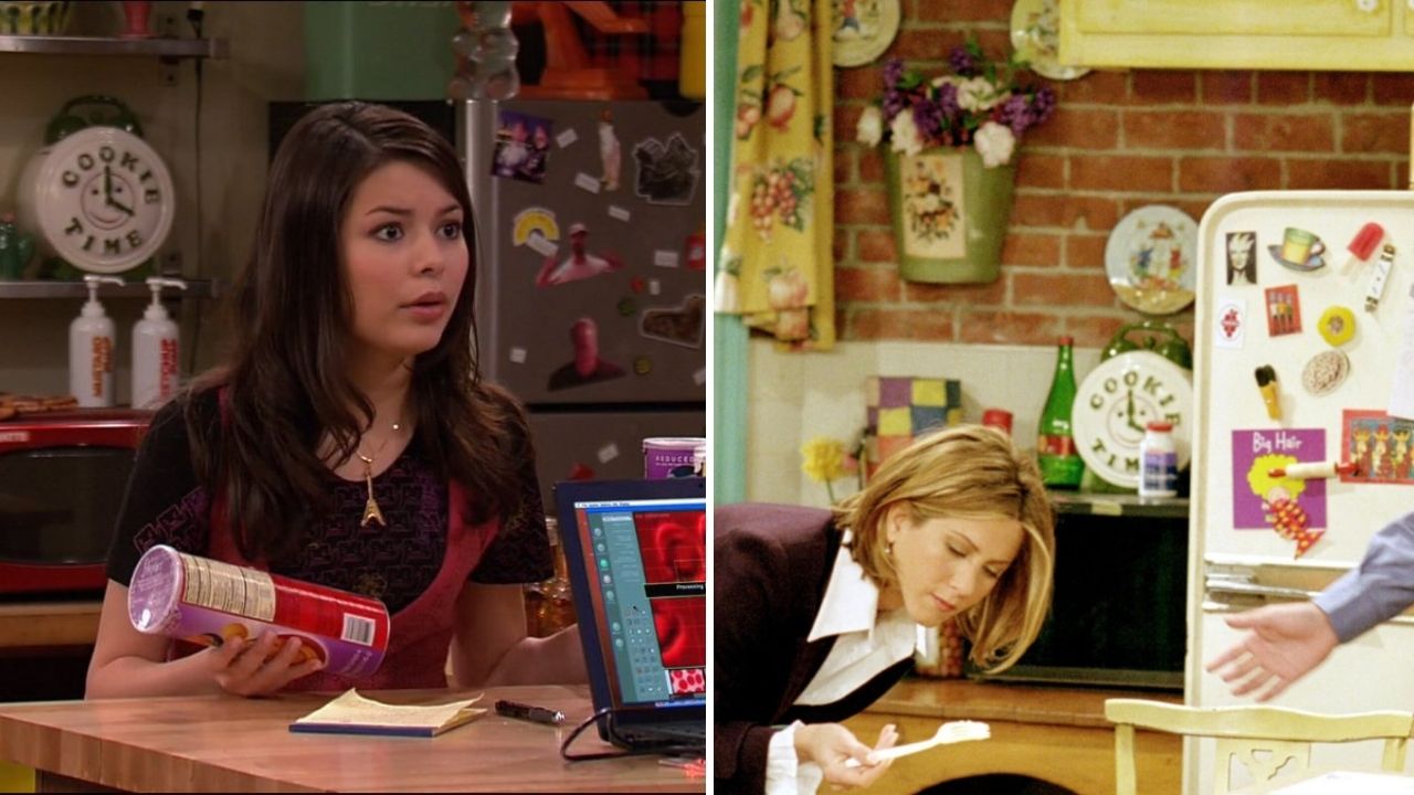Cenas de iCarly e Friends