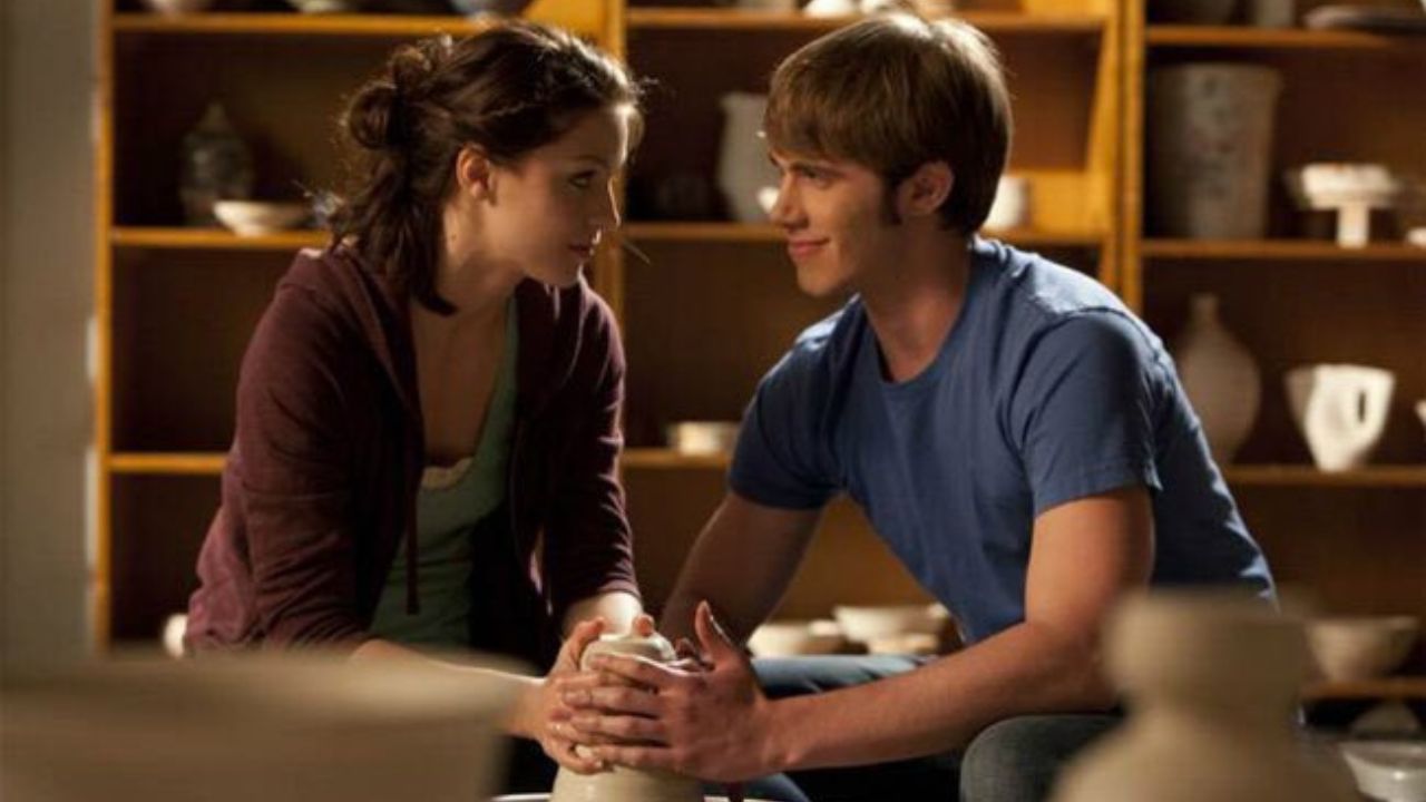 Melissa Benoist e Blake Jenner em 'Glee'